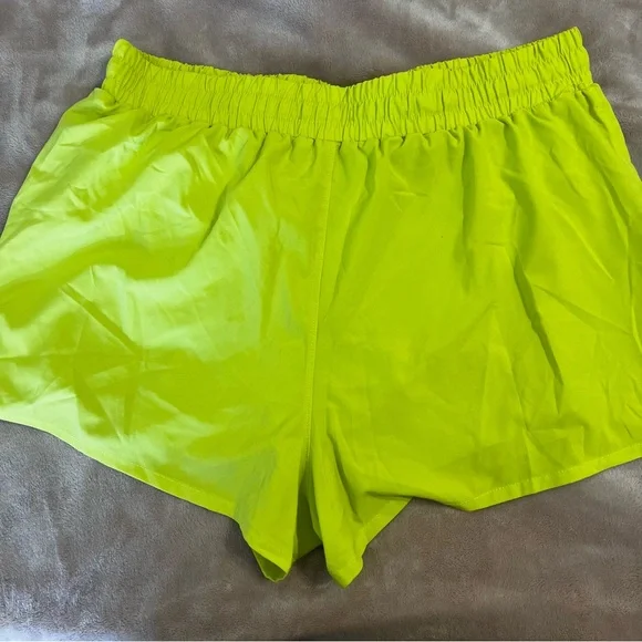 Sincerely Jules Lime Green Women's track Shorts - Picture 2 of 4